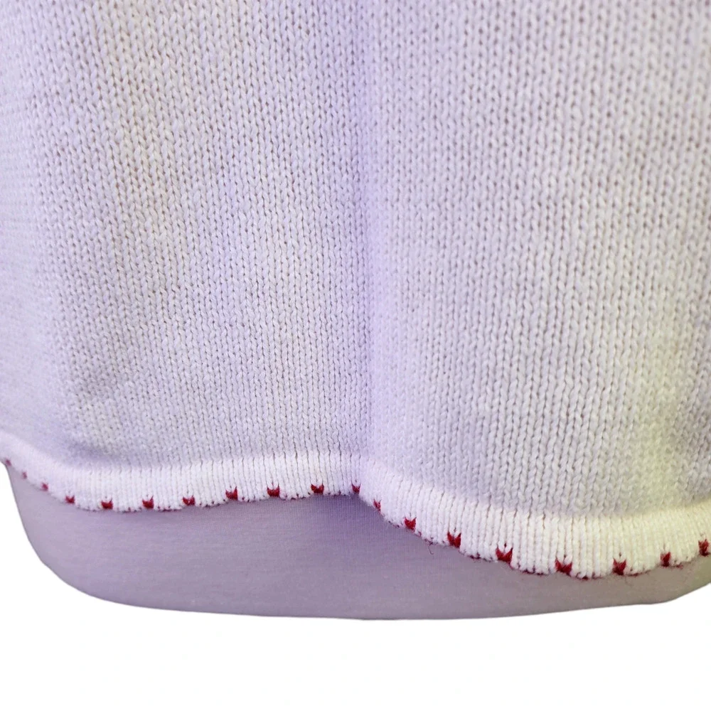 Haband Sweater Women’s Large Embroidered Floral Button-Up Cardigan Cottagecore - Picture 7 of 16